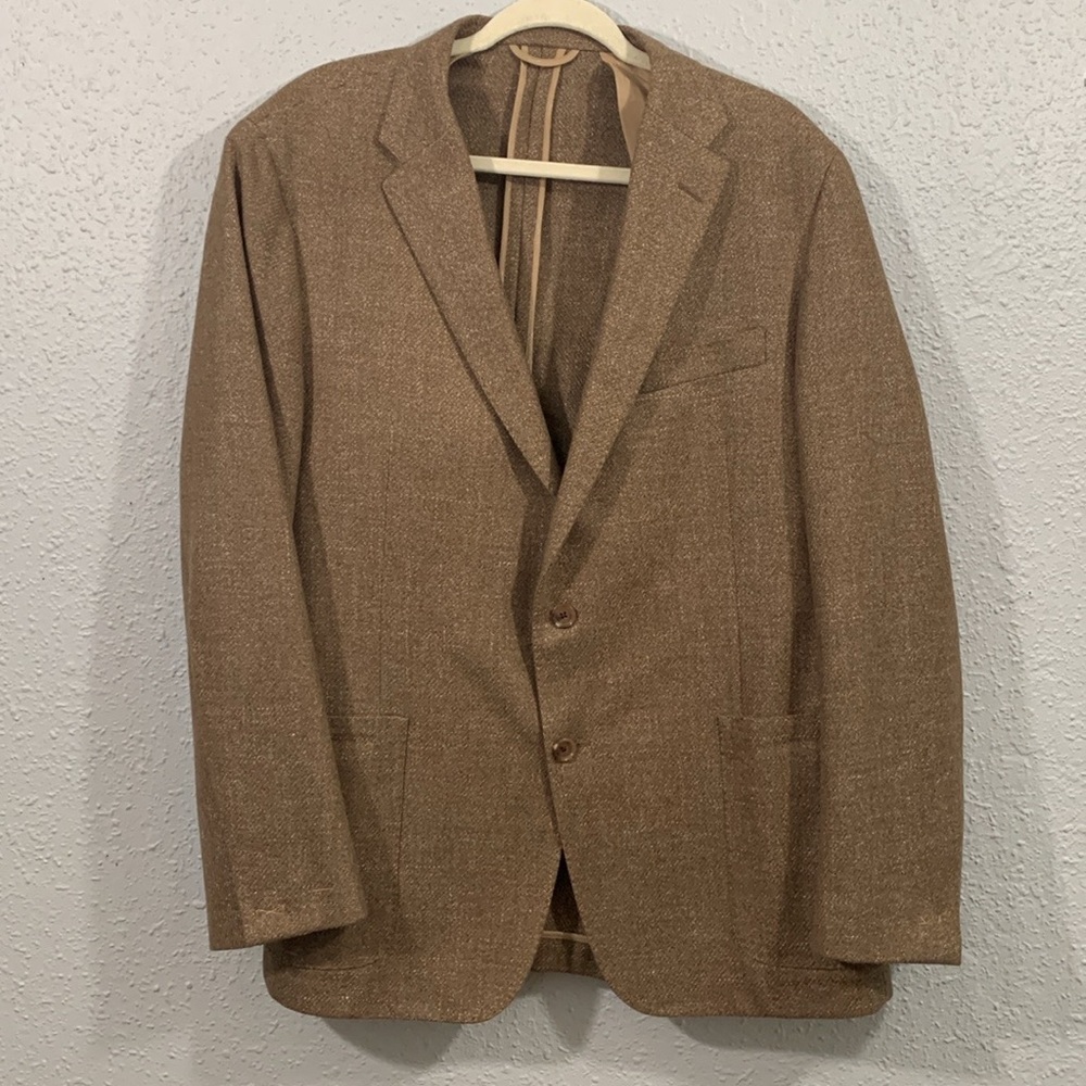 Hickey Freeman NEW Weightless T Model 120 Years Light Brown 2 Button Blazer - Picture 1 of 16